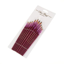 Load image into Gallery viewer, 12Pcs/Lot Nylon Hair Artist Paint Brushes