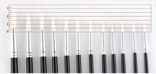 Load image into Gallery viewer, 12Pcs/Lot Black pen-holder White Nylon Hair paint brush