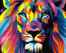 Load image into Gallery viewer, Colourful Lions Animals
