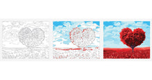 Load image into Gallery viewer, Frameless Red Heart Trees