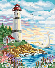 Load image into Gallery viewer, Lighthouse DIY Painting