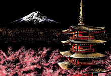 Load image into Gallery viewer, Scratch Art - Mount Fuji