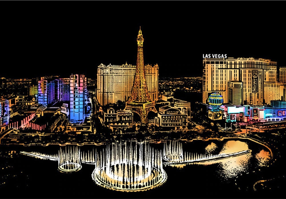 Scratch Art - Las Vegas