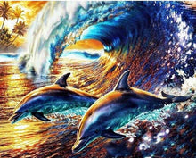 Load image into Gallery viewer, Wave Dolphins
