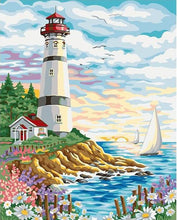 Load image into Gallery viewer, Lighthouse DIY Painting
