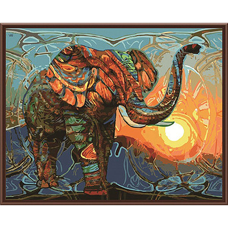 Vintage Elephant Painting