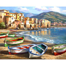 Load image into Gallery viewer, Beach Boats DIY Painting
