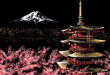 Load image into Gallery viewer, Scratch Art - Mount Fuji
