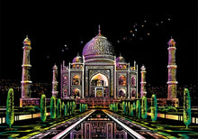 Load image into Gallery viewer, Scratch Art - Taj Mahal
